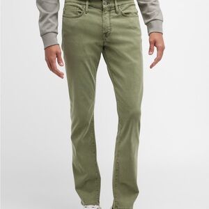 Frame Lhomme Slim Washed Military Green Dress Pant